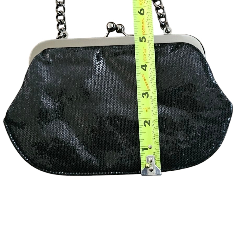 Express-Glittery Micro Sequins Elegant Party/Cocktail Chain Shoulder Bag/Clutch - Picture 8 of 9